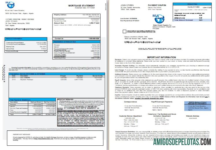 Argélia Banque Exterieure D'Algerie Extrato de hipoteca bancária, 3 páginas 1 2 Scr baixar para verificação